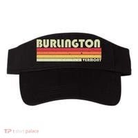 BURLINGTON VT VERMONT Funny City Home Roots Gift Retro 80s Visor thumb 0