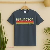 BURLINGTON VT VERMONT Funny City Home Roots Gift Retro 80s T-Shirt thumb 2