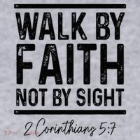 Bible Verse Walk Faith Not By Sight Christian Pastor Women's Sweatshirt thumb 2