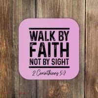Bible Verse Walk Faith Not By Sight Christian Pastor Coaster thumb 0