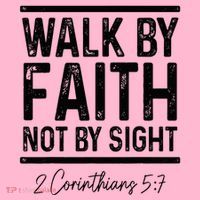 Bible Verse Walk Faith Not By Sight Christian Pastor Coaster thumb 2