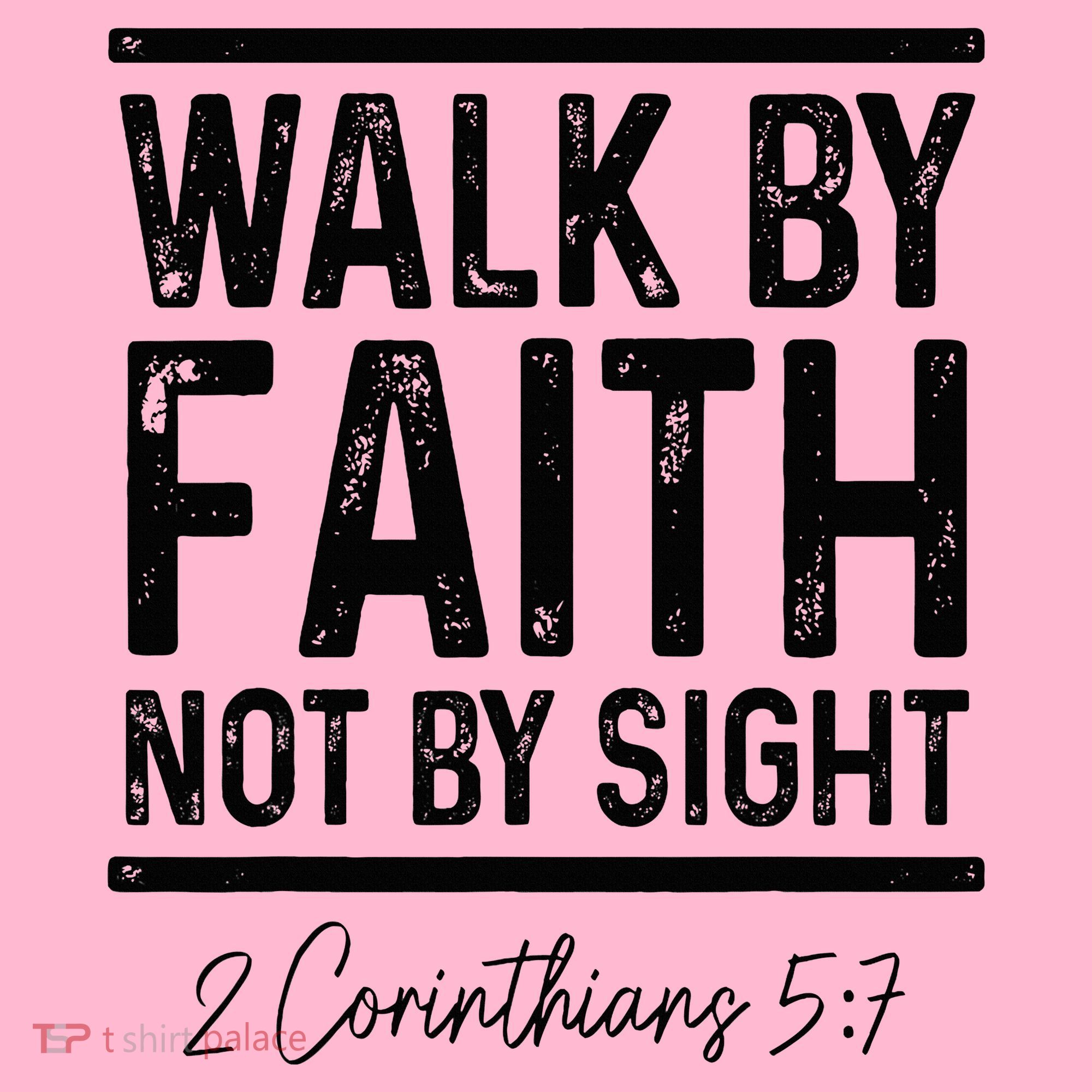 Bible Verse Walk Faith Not By Sight Christian Pastor Coaster