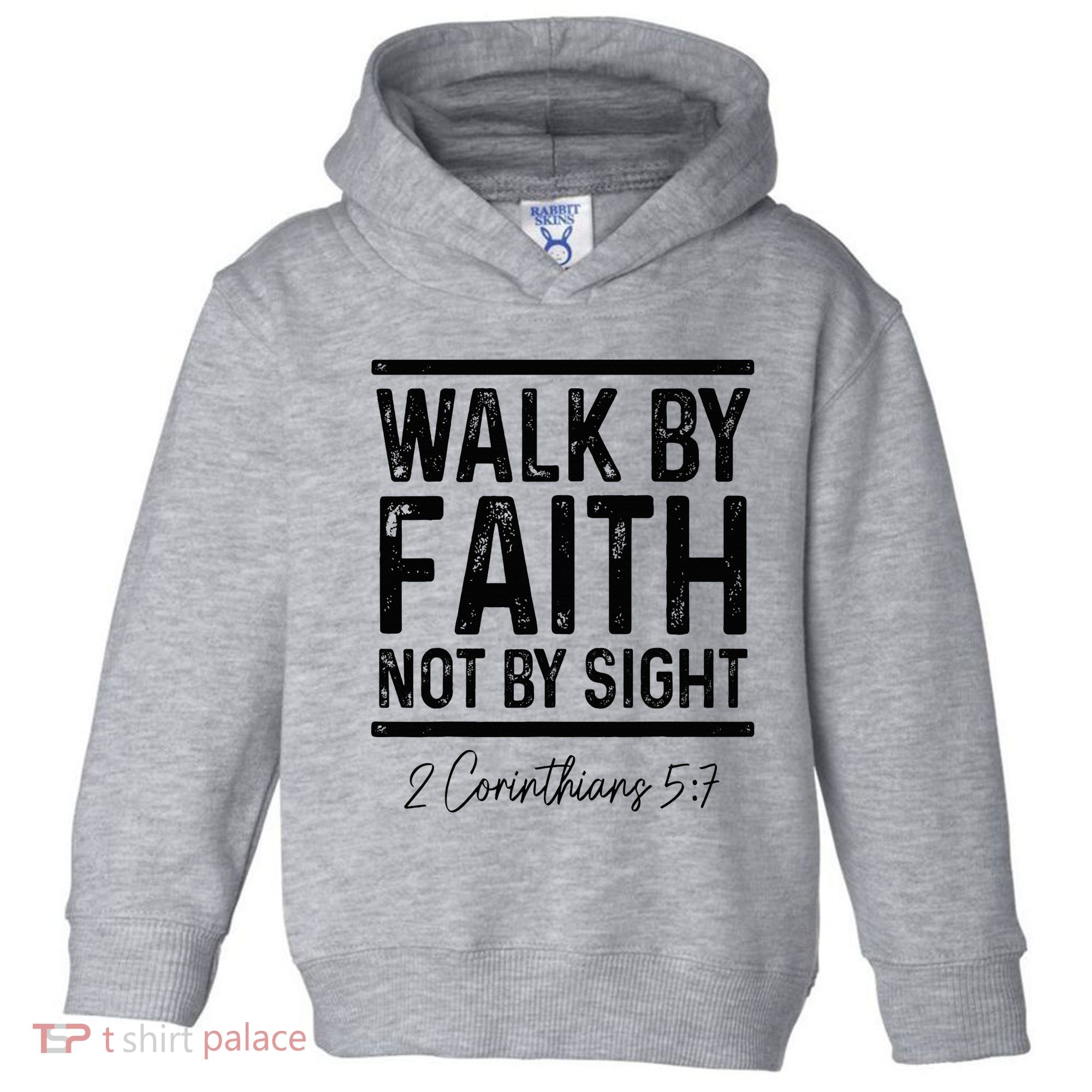Bible Verse Walk Faith Not By Sight Christian Pastor Toddler Hoodie