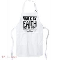 Bible Verse Walk Faith Not By Sight Christian Pastor Apron thumb 0