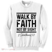 Bible Verse Walk Faith Not By Sight Christian Pastor Sweatshirt thumb 0