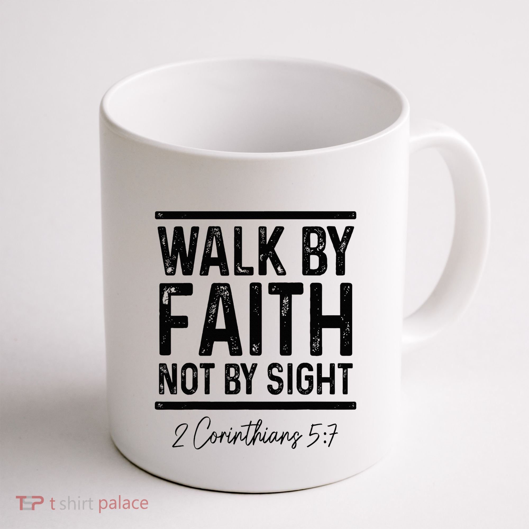 Bible Verse Walk Faith Not By Sight Christian Pastor Coffee Mug