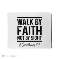 Bible Verse Walk Faith Not By Sight Christian Pastor Mousepad thumb 0