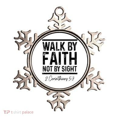 Bible Verse Walk Faith Not By Sight Christian Pastor Ornament