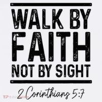 Bible Verse Walk Faith Not By Sight Christian Pastor Baby Bodysuit thumb 2