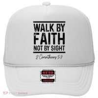 Bible Verse Walk Faith Not By Sight Christian Pastor Hat thumb 0