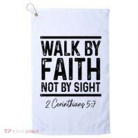Bible Verse Walk Faith Not By Sight Christian Pastor Golf Towel thumb 0