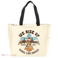 Bible Verse We Rise Up Wings Like Eagles Isaiah 4031 Tote Bag thumb 0