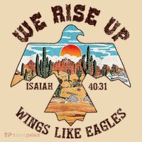 Bible Verse We Rise Up Wings Like Eagles Isaiah 4031 Tote Bag thumb 4
