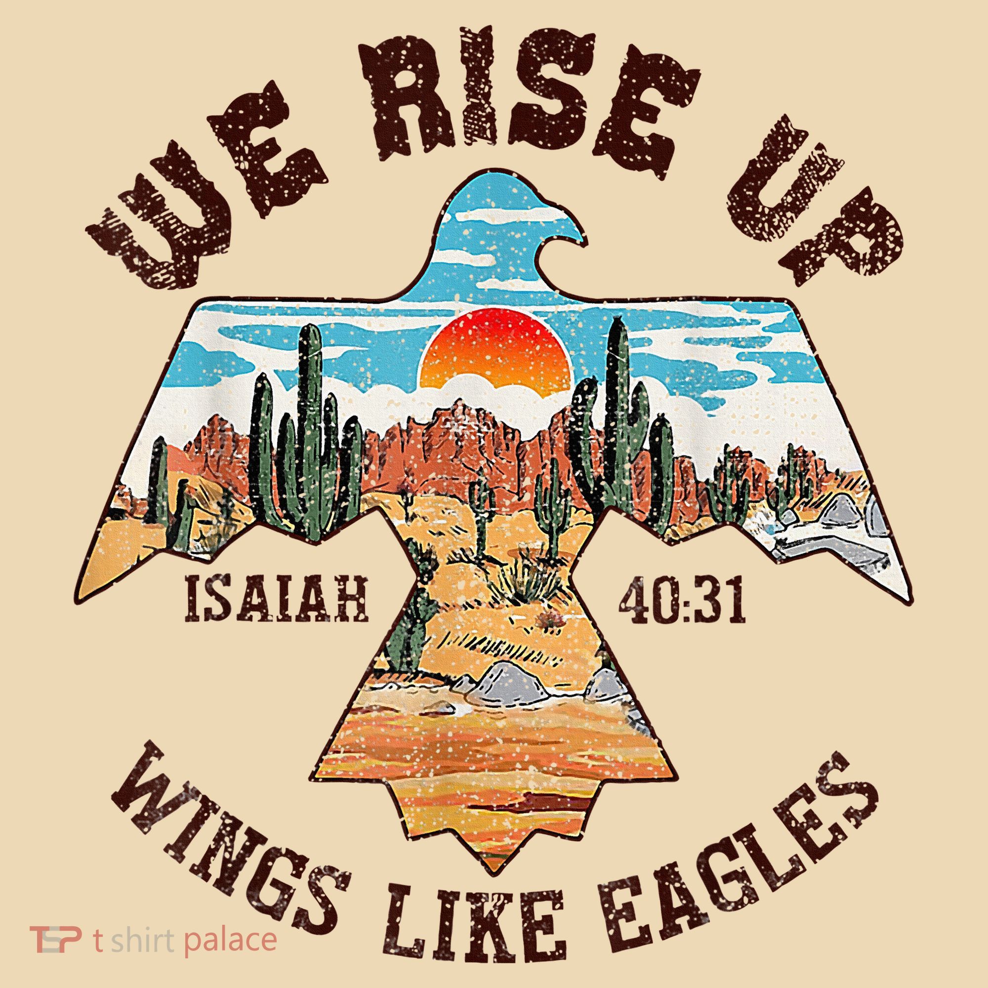 Bible Verse We Rise Up Wings Like Eagles Isaiah 4031 Tote Bag