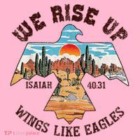 Bible Verse We Rise Up Wings Like Eagles Isaiah 4031 Coaster thumb 2