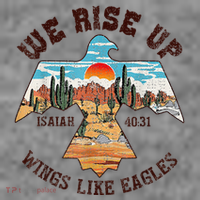 Bible Verse We Rise Up Wings Like Eagles Isaiah 4031 Toddler Hoodie thumb 2
