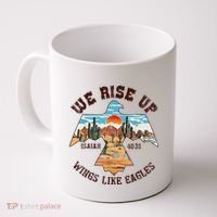 Bible Verse We Rise Up Wings Like Eagles Isaiah 4031 Coffee Mug thumb 0