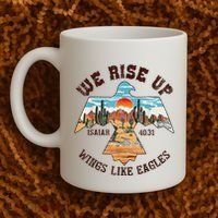 Bible Verse We Rise Up Wings Like Eagles Isaiah 4031 Coffee Mug thumb 2