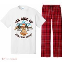 Bible Verse We Rise Up Wings Like Eagles Isaiah 4031 Pajama Set thumb 0