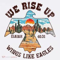 Bible Verse We Rise Up Wings Like Eagles Isaiah 4031 Women's Hoodie thumb 2