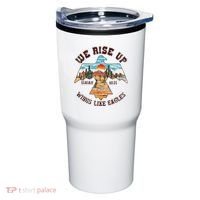 Bible Verse We Rise Up Wings Like Eagles Isaiah 4031 Tumbler thumb 0