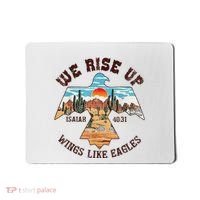 Bible Verse We Rise Up Wings Like Eagles Isaiah 4031 Mousepad thumb 0