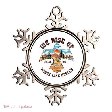 Bible Verse We Rise Up Wings Like Eagles Isaiah 4031 Ornament