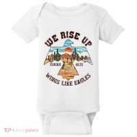 Bible Verse We Rise Up Wings Like Eagles Isaiah 4031 Baby Bodysuit thumb 0