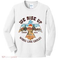 Bible Verse We Rise Up Wings Like Eagles Isaiah 4031 Kids Long Sleeve Shirt thumb 0