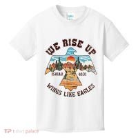 Bible Verse We Rise Up Wings Like Eagles Isaiah 4031 Kids T-Shirt thumb 0