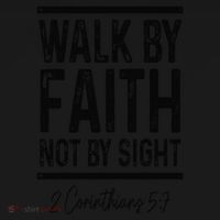 Bible Verse Walk Faith Not By Sight Christian Pastor Coaster thumb 2