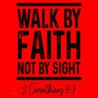 Bible Verse Walk Faith Not By Sight Christian Pastor Santa Hat thumb 1