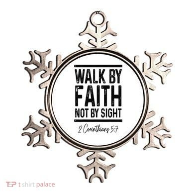 Bible Verse Walk Faith Not By Sight Christian Pastor Ornament
