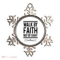 Bible Verse Walk Faith Not By Sight Christian Pastor Ornament thumb 0