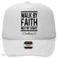 Bible Verse Walk Faith Not By Sight Christian Pastor Hat thumb 0