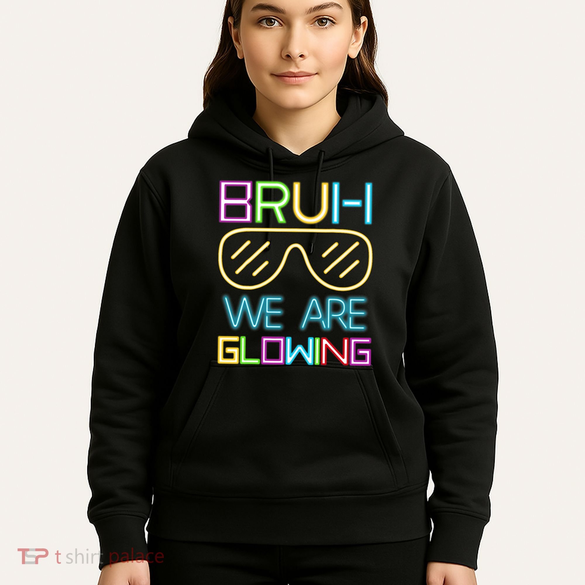 Bruh We Are Glowing In My Era Group Team Hoodie