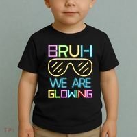 Bruh We Are Glowing In My Era Group Team Toddler T-Shirt thumb 2