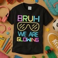 Bruh We Are Glowing In My Era Group Team Kids T-Shirt thumb 3