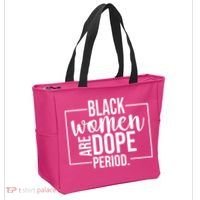 Black Women Are Dope Period Tote Bag thumb 2