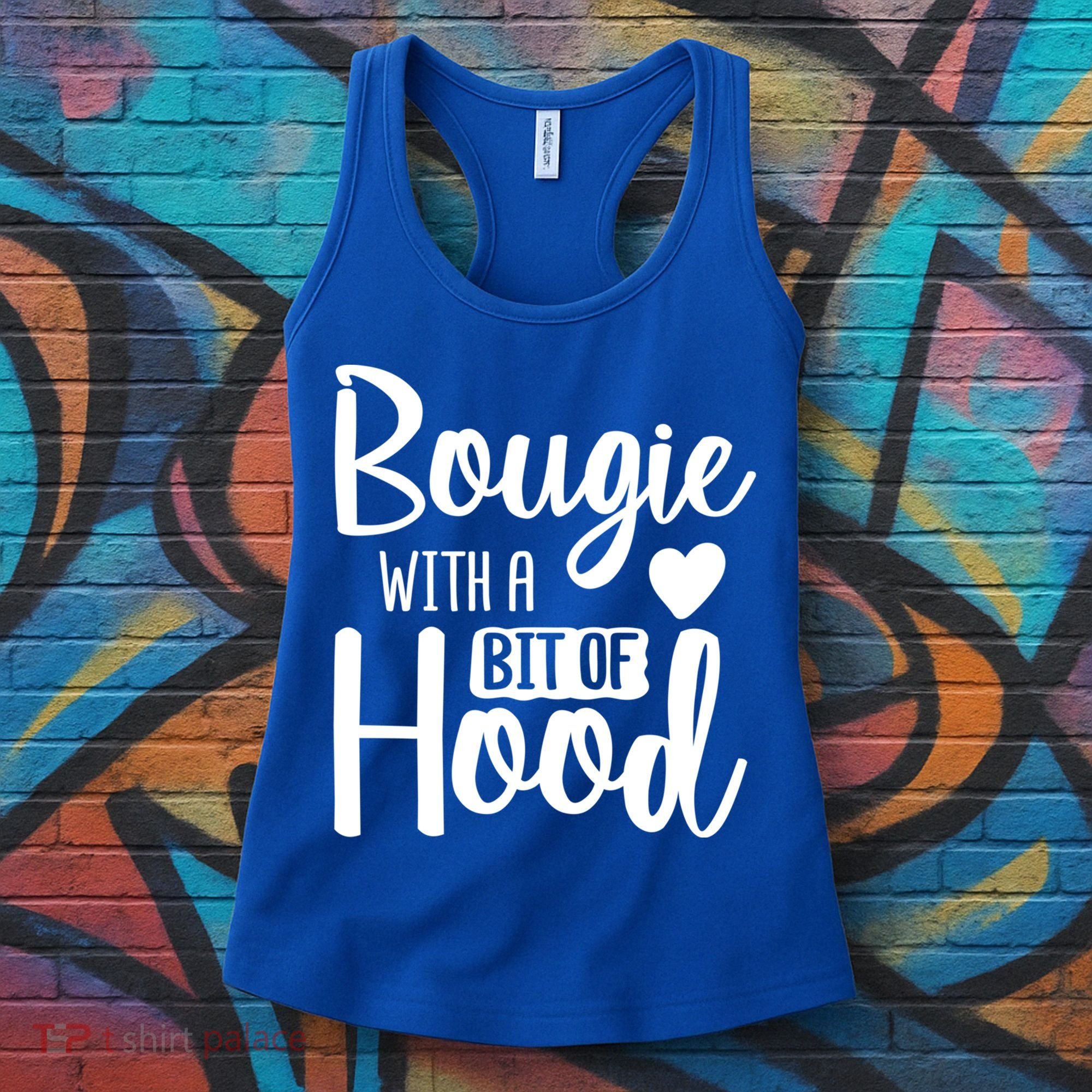 Bougie With A Bit Of Hood Melanin Poppin Black History Month Gift Women's Tank Top