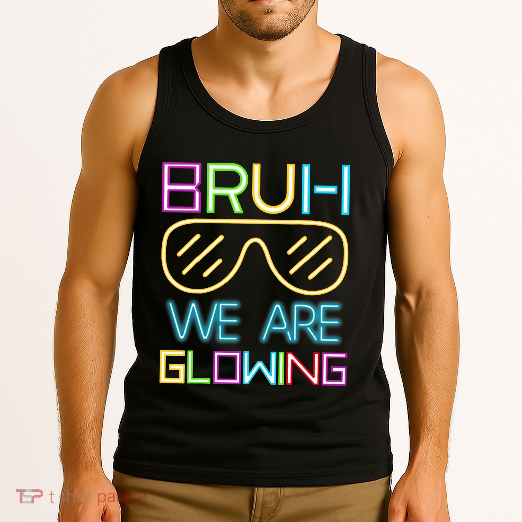 Bruh We Are Glowing In My Glowing Era Hello Summer Vacation Tank Top