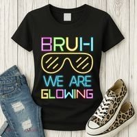 Bruh We Are Glowing In My Glowing Era Hello Summer Vacation Women's T-Shirt thumb 3