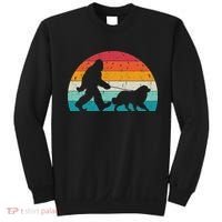 Bigfoot Walking A Dog Funny Great Pyrenees Lovers Dog Dad Sweatshirt thumb 0