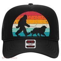 Bigfoot Walking A Dog Funny Great Pyrenees Lovers Dog Dad Hat thumb 0
