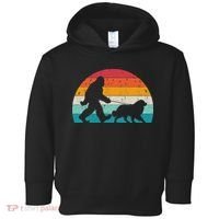 Bigfoot Walking A Dog Funny Great Pyrenees Lovers Dog Dad Toddler Hoodie thumb 0