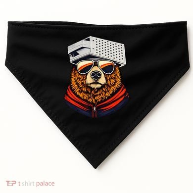 Bear With A Grater Hat USA-Made Doggie Bandana