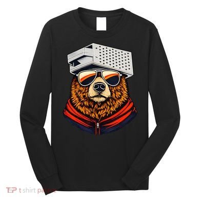 Bear With A Grater Hat Long Sleeve Shirt