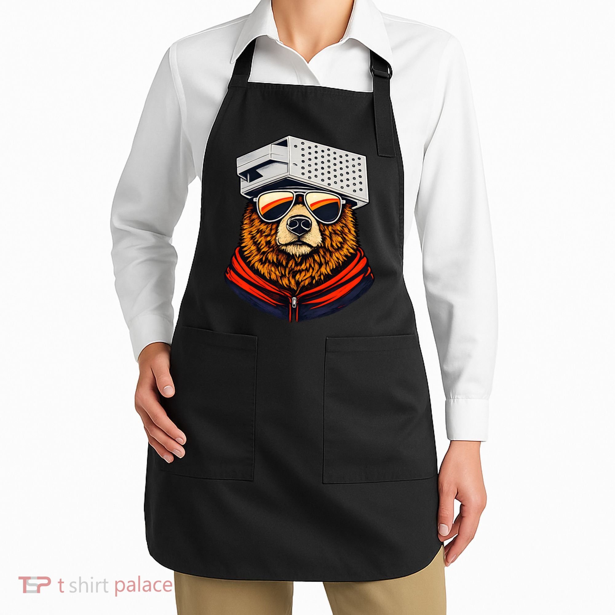 Bear With A Grater Hat Apron
