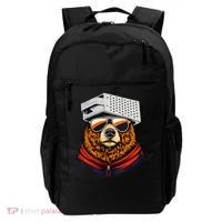 Bear With A Grater Hat Backpack thumb 0