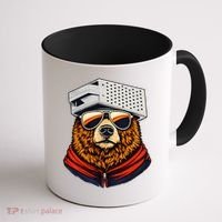 Bear With A Grater Hat Coffee Mug thumb 1